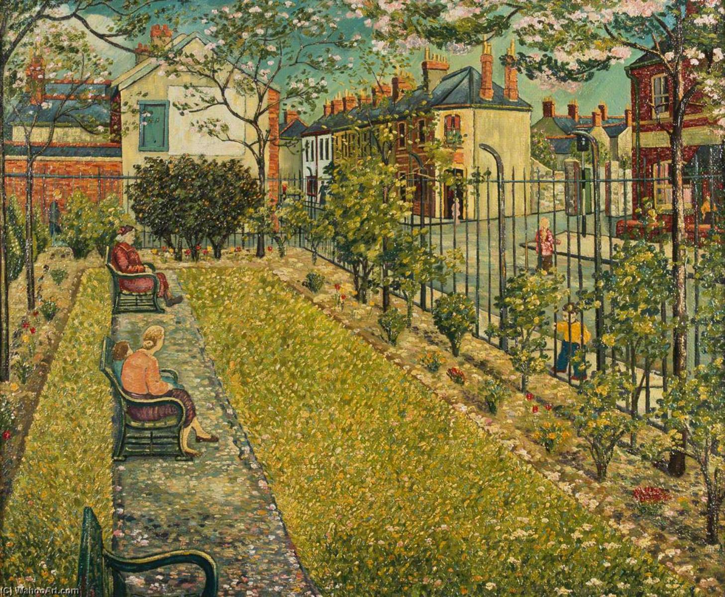 Kitchener Gardens, Canton by Charles Byrd (1916-2018) Charles Byrd | ArtsDot.com