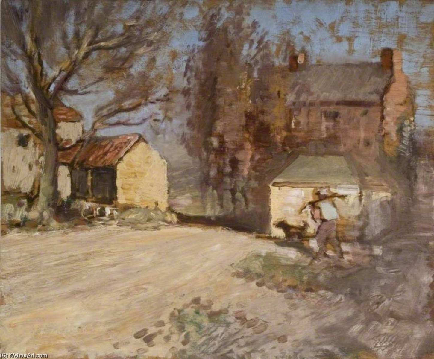 Order Oil Painting Replica Farm ( ) by Robert Ernest Mceune (1876-1952) | ArtsDot.com
