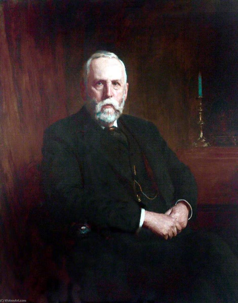 Buy Museum Art Reproductions John Ernest Tinne, Esq., Trustee (1882), Treasurer of the Liverpool Blue Coat School (1885–1925), 1916 by George Hall Neale (1863-1940) | ArtsDot.com