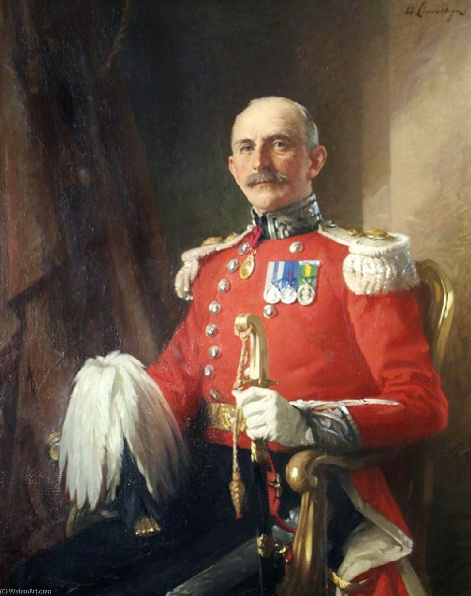 Order Oil Painting Replica The Right Honourable Lord Ashcombe, CB, TD, 1939 by Samuel Henry William Llewellyn (1858-1941) | ArtsDot.com