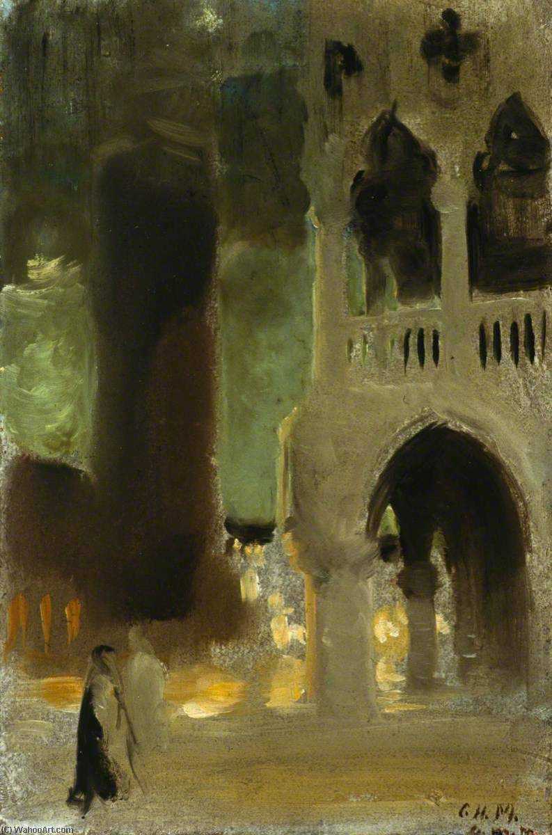 Order Oil Painting Replica Corner of St Mark`s, Venice, 1908 by Charles Hodge Mackie (1862-1920) | ArtsDot.com