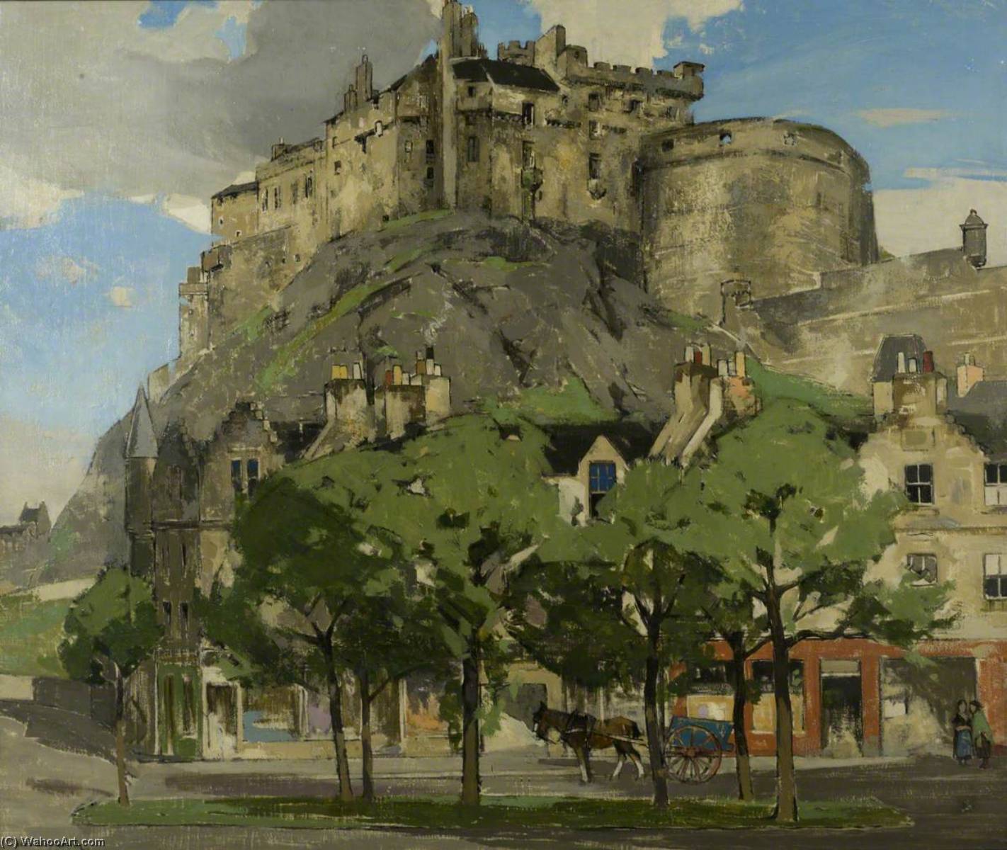 Buy Museum Art Reproductions Edinburgh Castle, 1932 by John Guthrie Spence Smith (1880-1951) | ArtsDot.com