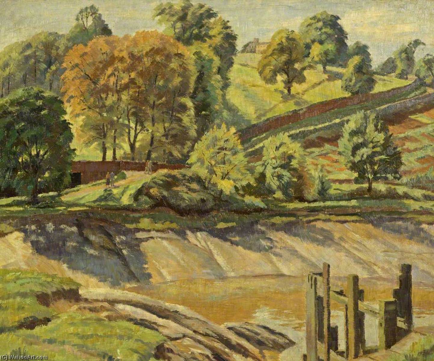 Buy Museum Art Reproductions Rownham Hill, Bower Ashton by Donald Ewart Milner (Inspired By) (1898-1993) | ArtsDot.com