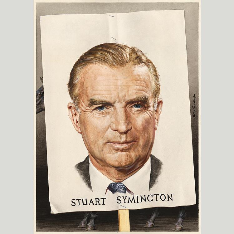 Pedir Reproducciones De Arte Stuart Symmington de Boris Chaliapin (Inspirado por) (1904-1979) | ArtsDot.com