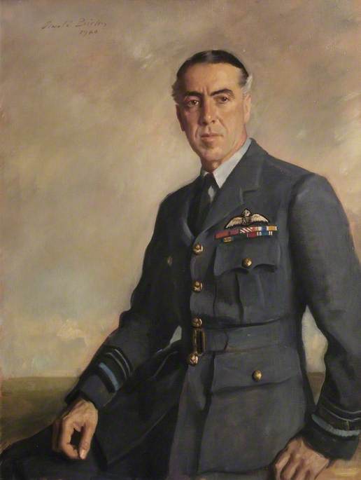 Order Oil Painting Replica Air Marshal Sir Richard Peirse (1892–1970), KCB, DSC, AFC, 1940 by Oswald Hornby Joseph Birley (1880-1952) | ArtsDot.com