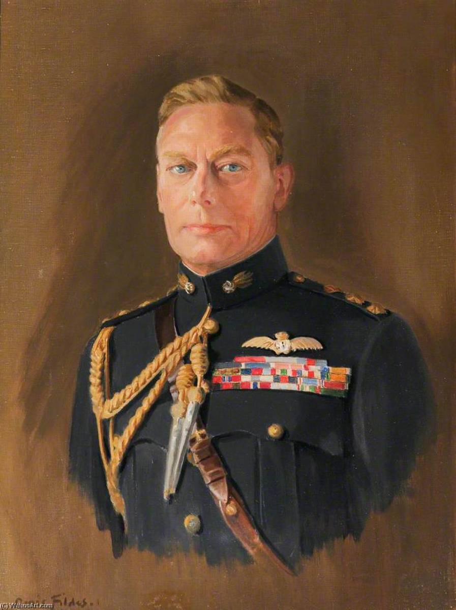 Order Artwork Replica George VI (1895–1952) by Oswald Hornby Joseph Birley (1880-1952) | ArtsDot.com
