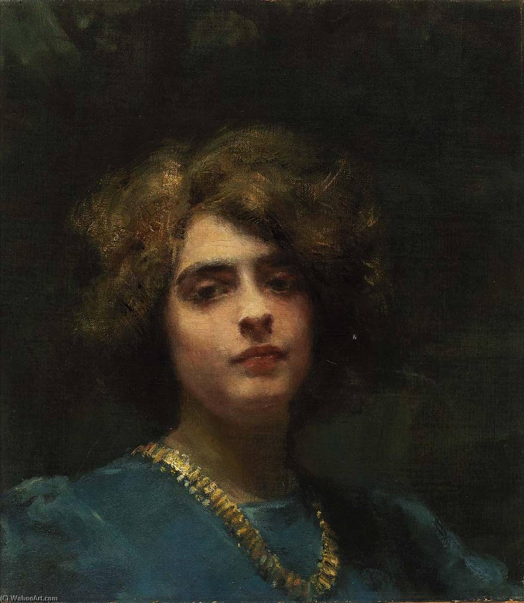 Buy Museum Art Reproductions The Necklace, 1898 by Alice Pike Barney (1857-1931, United States) | ArtsDot.com