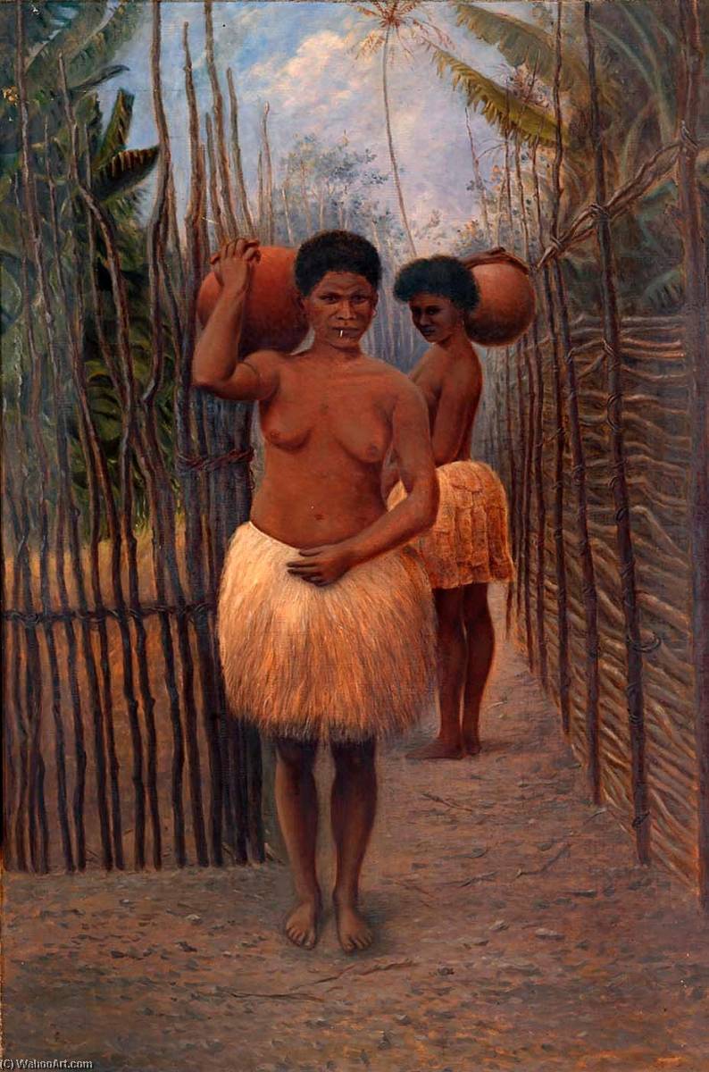 Order Artwork Replica Papuan Women, 1899 by Antonion Zeno Shindler (1823-1899) | ArtsDot.com
