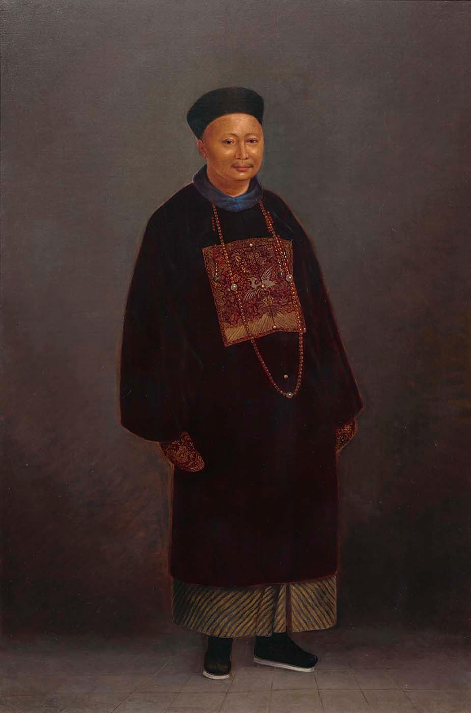 Order Paintings Reproductions Chinese Mandarin, 1893 by Antonion Zeno Shindler (1823-1899) | ArtsDot.com