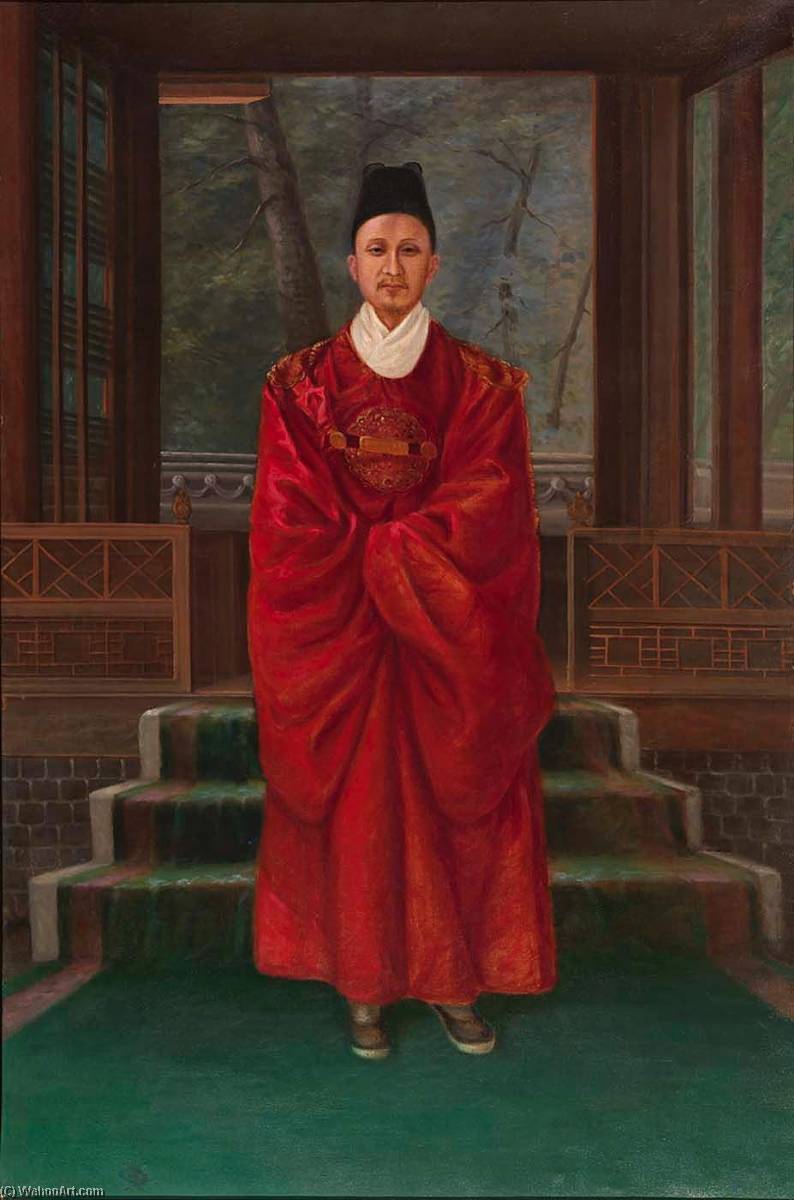 順序 「アート再現 韓国王, 1893 バイ Antonion Zeno Shindler (1823-1899) | ArtsDot.com
