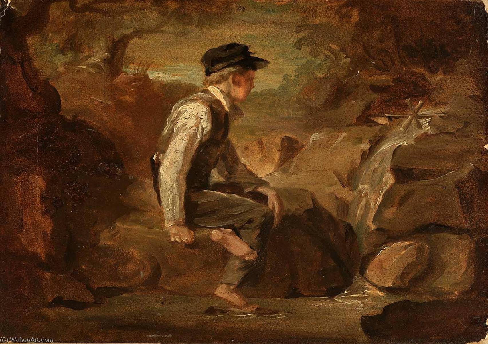 Order Oil Painting Replica The Young Mechanic, 1839 by Miner Kilbourne Kellogg (1814-1889) | ArtsDot.com
