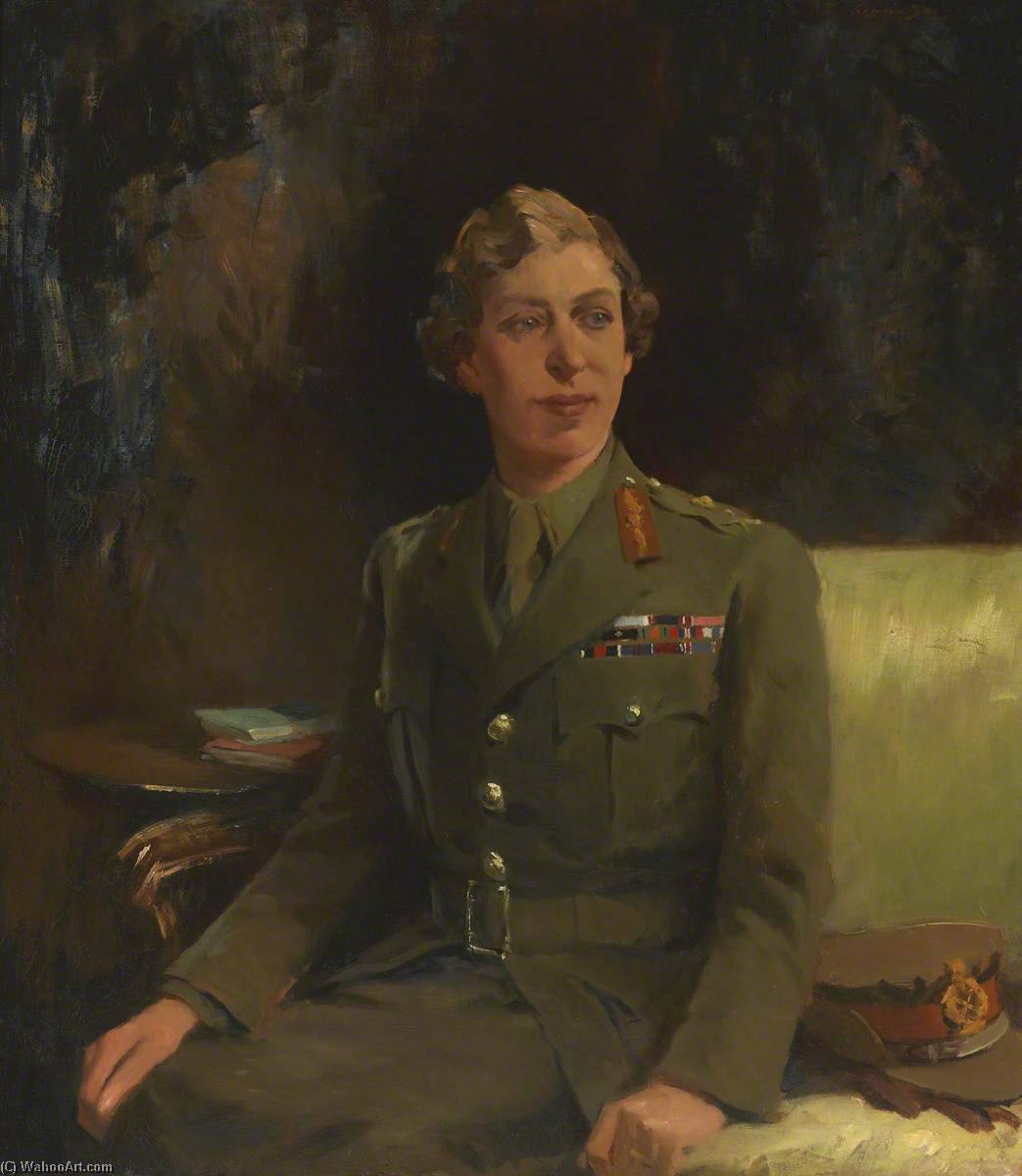Order Oil Painting Replica Princess Mary, The Princess Royal (1897–1965), Controller Commandant, WRAC, 1949 by Edward Brian Seago (Inspired By) (1910-1974) | ArtsDot.com