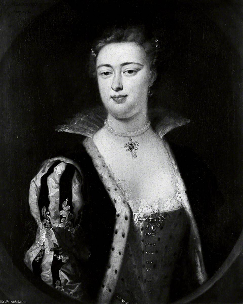 Order Oil Painting Replica Elizabeth, Marchioness of Lindsey, 1736 by Isaac Whood (1689-1752) | ArtsDot.com