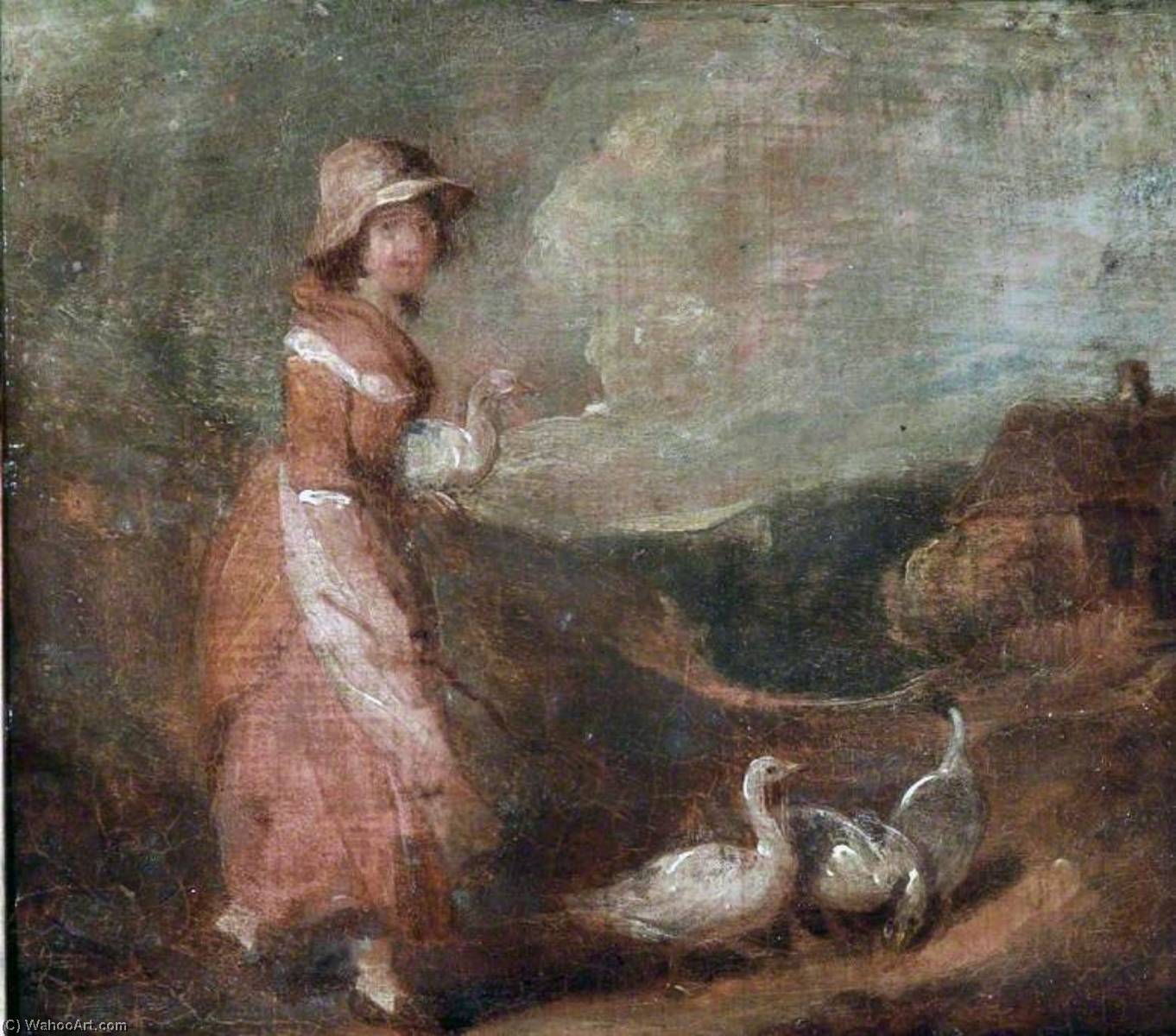 Order Artwork Replica Driving the Geese by William Redmore Bigg (1755-1828) | ArtsDot.com