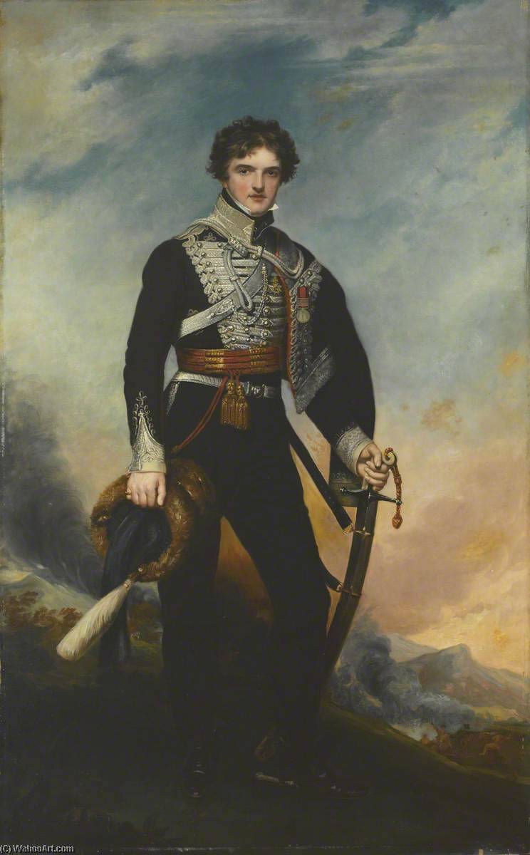 Buy Museum Art Reproductions Major (later Major General, Sir) Norcliffe Norcliffe (1791–1862), 18th Light Dragoons (Hussars), 1845 by Henry Wyndham Phillips (1820-1868) | ArtsDot.com