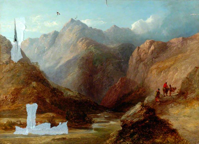 Order Oil Painting Replica View in Switzerland, 1850 by James Poole (1804-1886) | ArtsDot.com