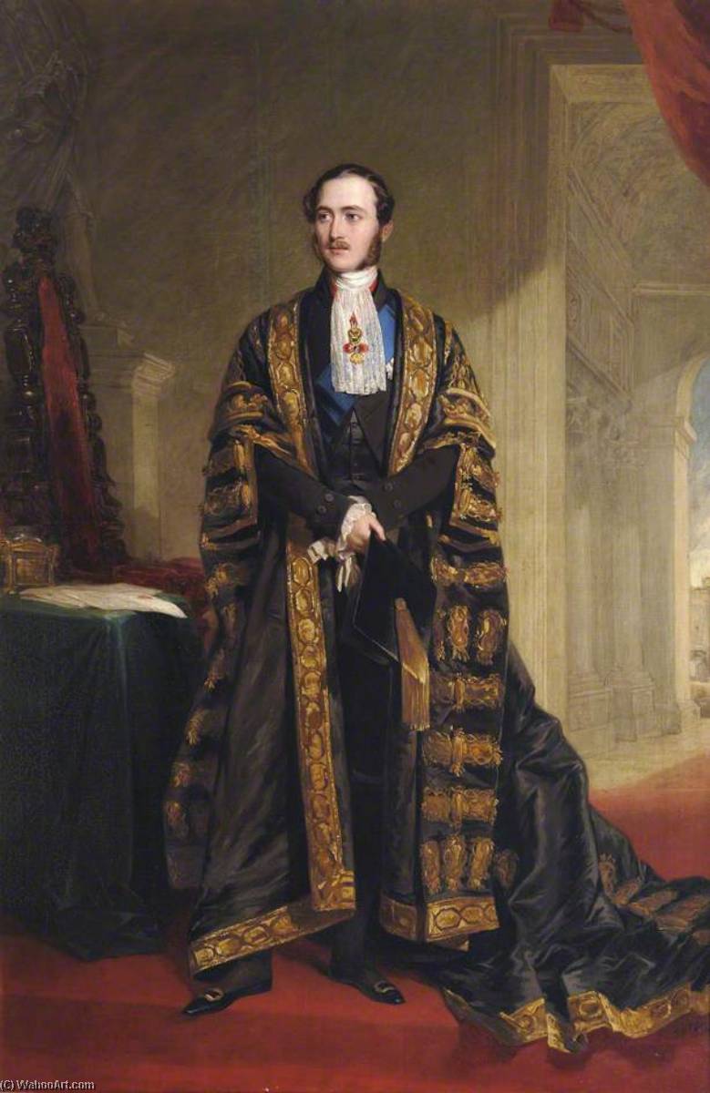 Order Art Reproductions Prince Albert (1819–1861), Consort to Queen Victoria, 1849 by Frederick Richard Say (1804-1868) | ArtsDot.com