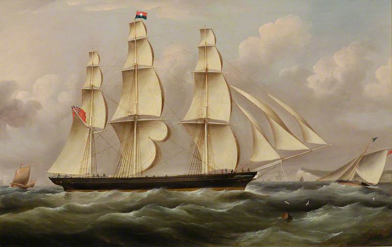 Buy Museum Art Reproductions Ship `Woolloomooloo`, 1850 by Richard Ball Spencer (1812-1897) | ArtsDot.com