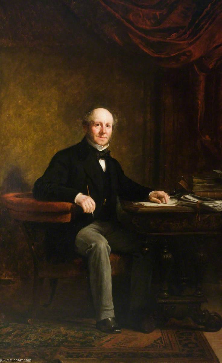 Order Oil Painting Replica The Honourable Arthur Kinnaird, MP for Perthshire, 1865 by John Maclaren Barclay (1811-1886) | ArtsDot.com