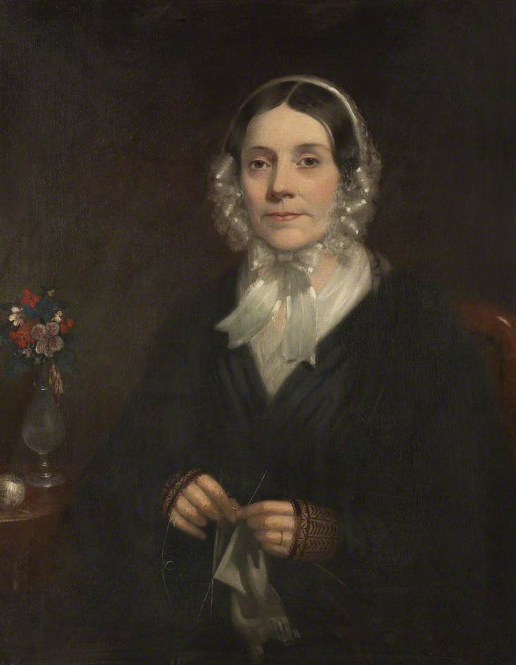 Buy Museum Art Reproductions Mrs John Green of Pavement End, 1848 by William Bowness (1809-1867) | ArtsDot.com