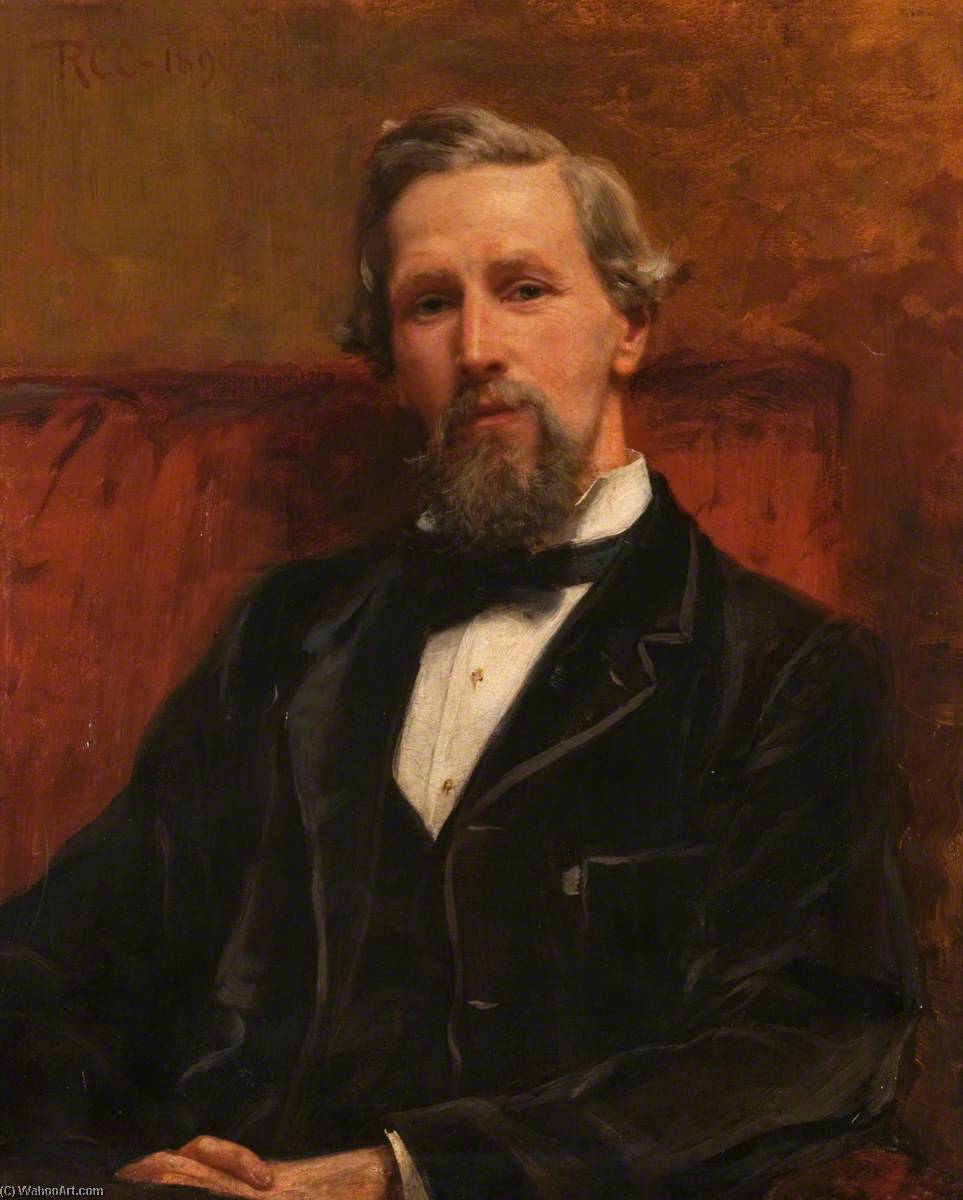 Order Oil Painting Replica William Loudon Reid (1845–1931), MD, President of the Faculty of Physicians and Surgeons of Glasgow (1905–1907), 1890 by Robert Cree Crawford (1842-1924) | ArtsDot.com