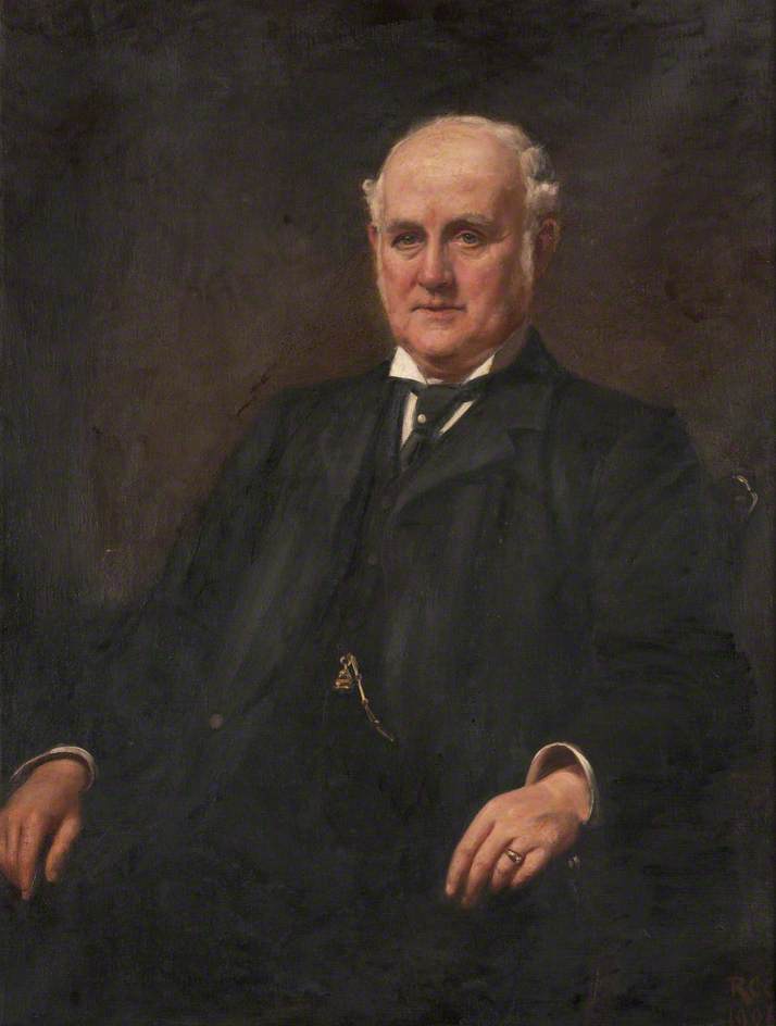 Order Artwork Replica Portrait of an Unknown Gentleman, 1906 by Robert Cree Crawford (1842-1924) | ArtsDot.com