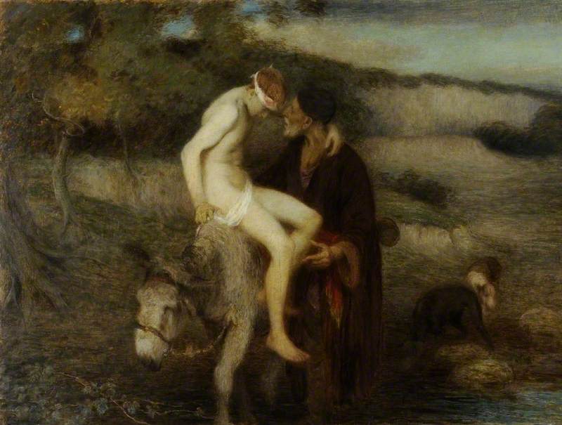 The Good Samaritan, 1910 by William Edward Stott William Edward Stott | ArtsDot.com