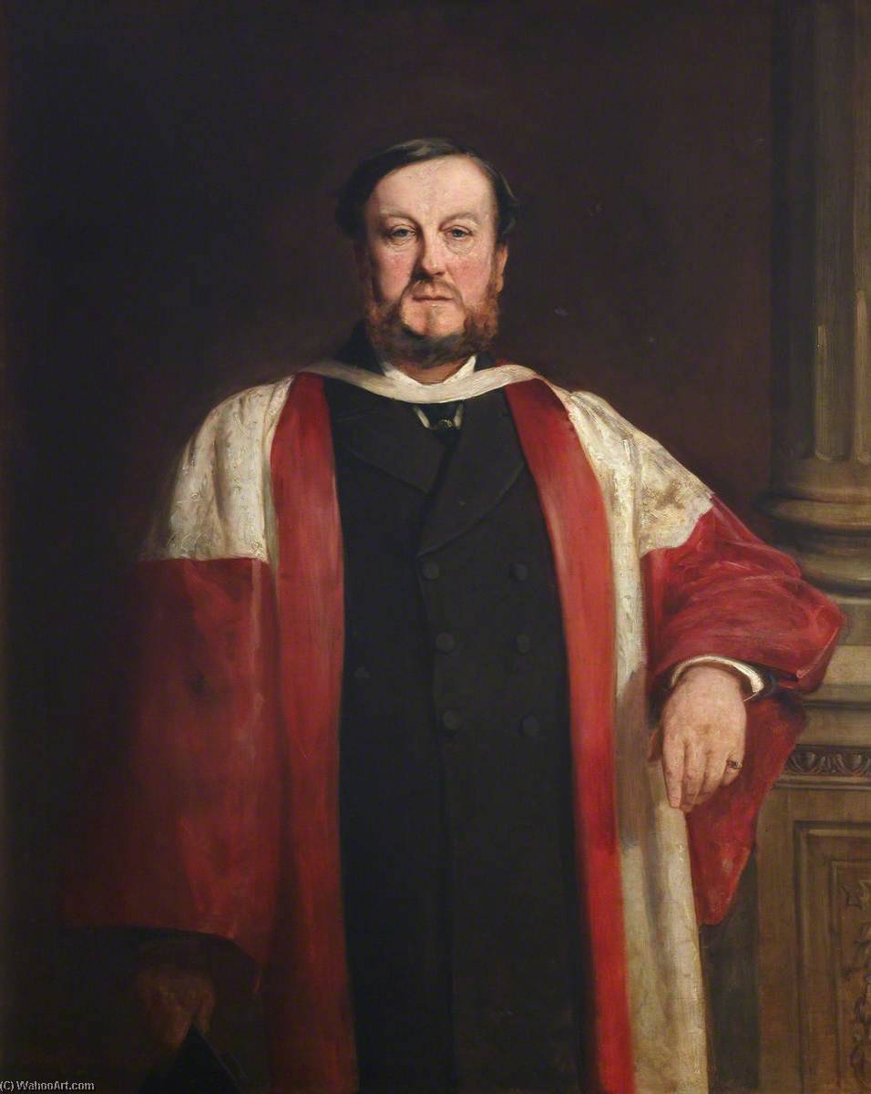 Order Oil Painting Replica Sir Herbert Stanley Oakeley (1830–1903), 1884 by Charles Kay Robertson (1858-1945) | ArtsDot.com