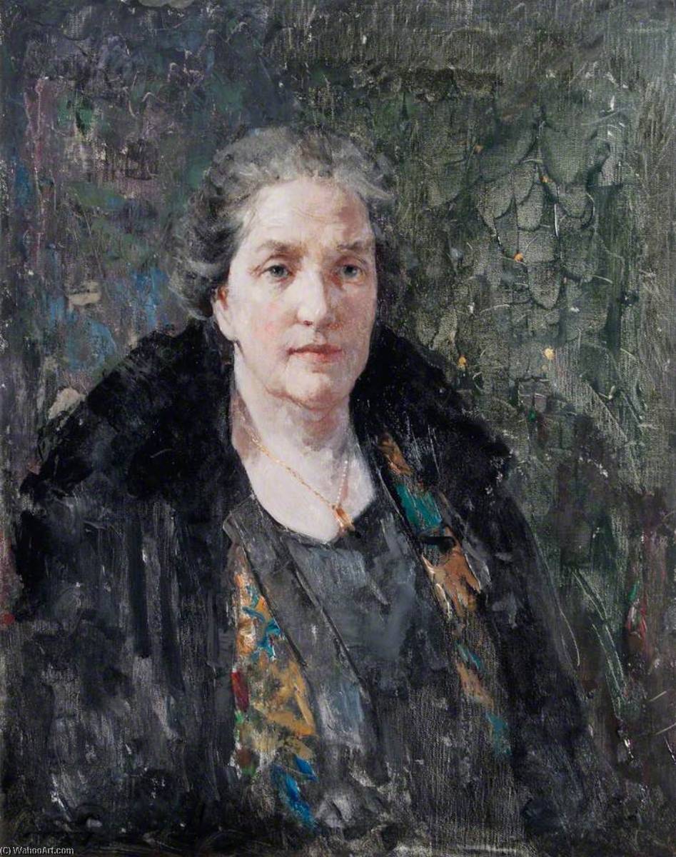 Order Artwork Replica Christina Elizabeth Brunyate, Principal of Southlands College (1918–1931), 1932 by William Lee Hankey (1869-1952) | ArtsDot.com