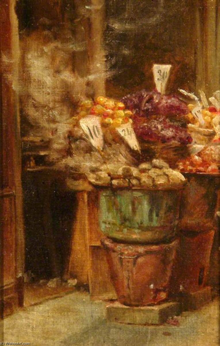 Order Oil Painting Replica Italian Fruit Stall, 1944 by Percy Harland Fisher (1867-1944) | ArtsDot.com