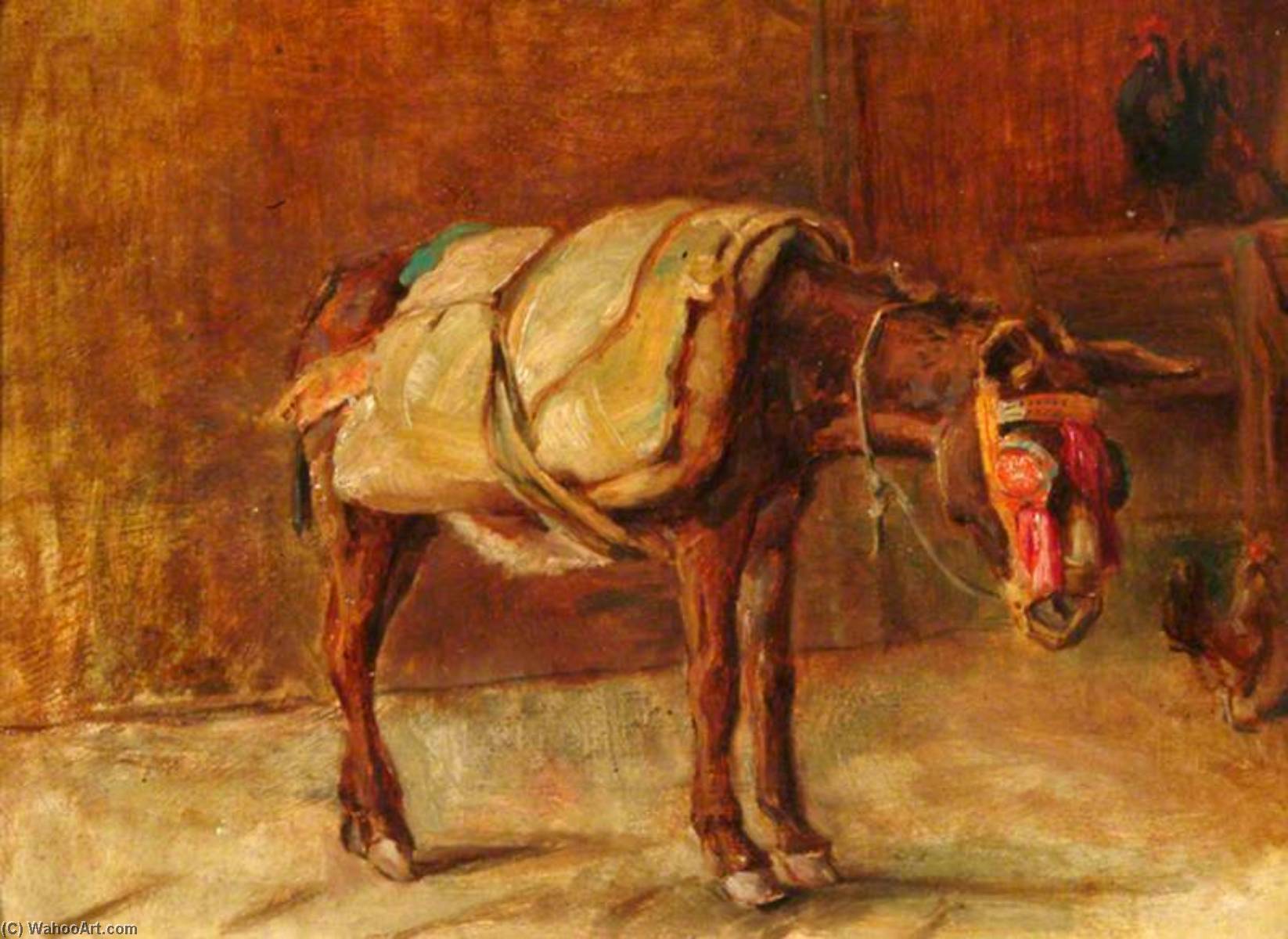 Order Oil Painting Replica The Italian Donkey by Percy Harland Fisher (1867-1944) | ArtsDot.com