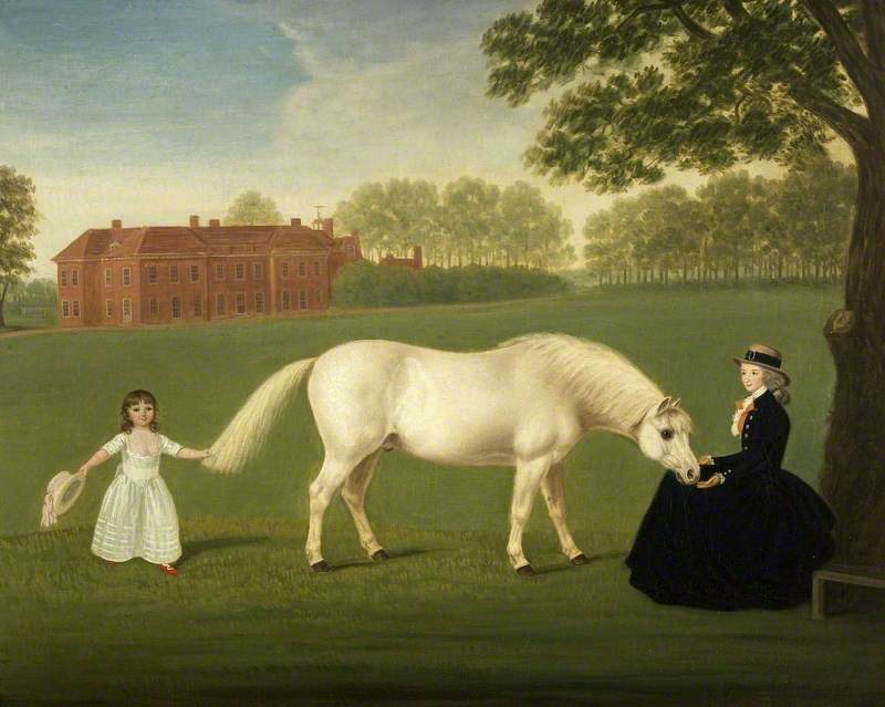 Order Oil Painting Replica Mary Curzon (1760–1804), Lady Stawell and Her Daughter, Mary Legge (1780–1864) (copy after John Downman), 1900 by Dorofield Hardy (1853-1937) | ArtsDot.com