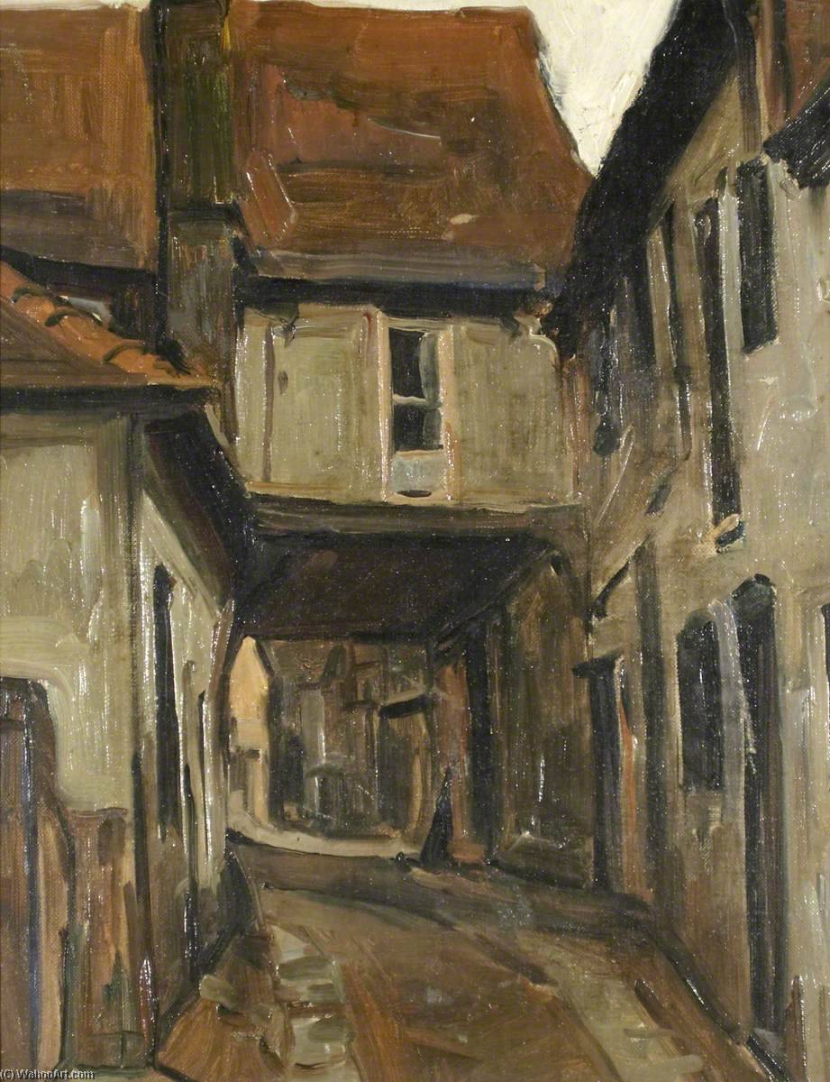 Buy Museum Art Reproductions New Inn Yard, Windsor Street, Uxbridge by Maud Ireland Button (Inspired By) (1877-1965) | ArtsDot.com