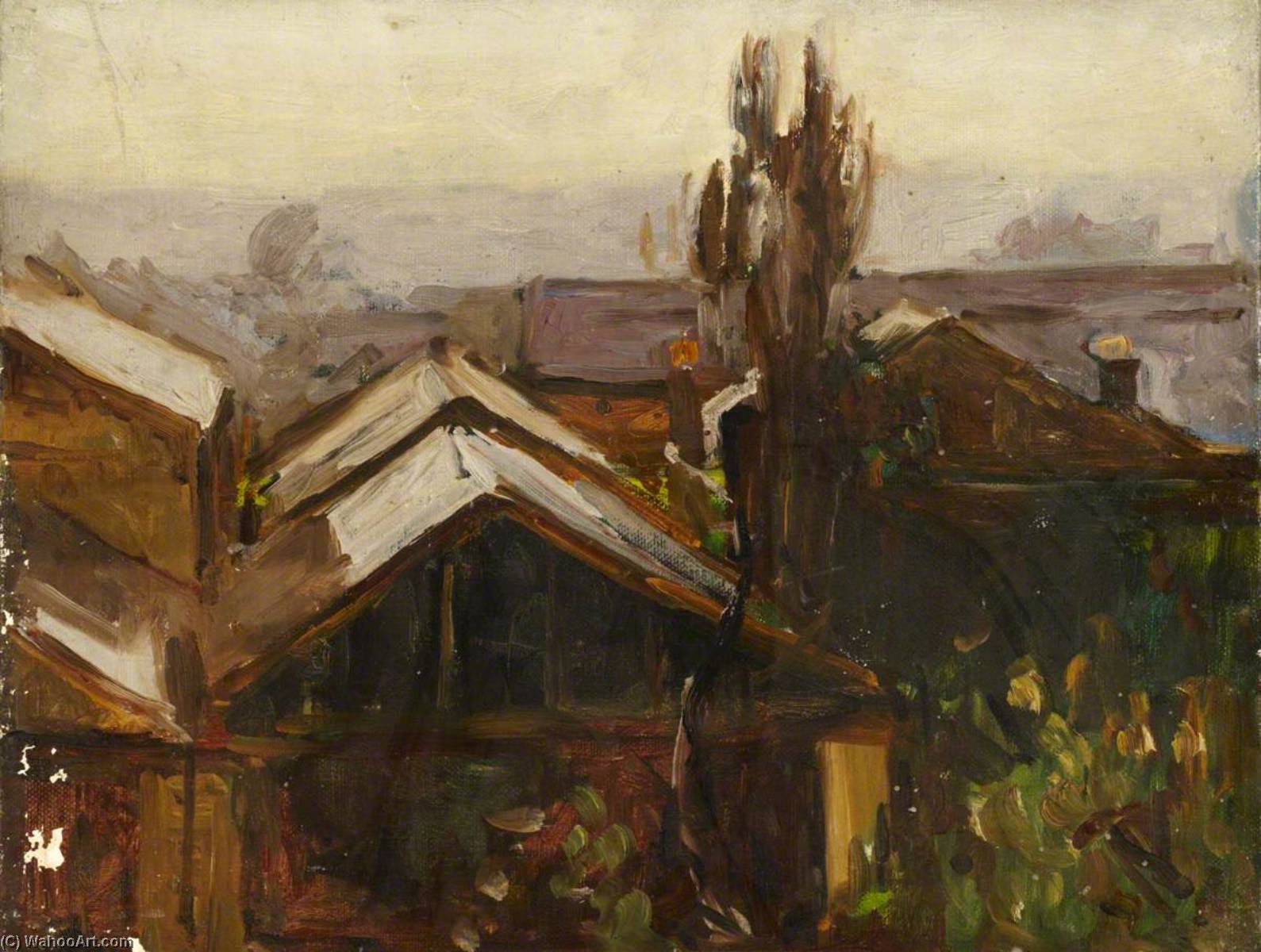 顺序 畫複製 View over Uxbridge, 1921 通过 Maud Ireland Button (灵感来自) (1877-1965) | ArtsDot.com