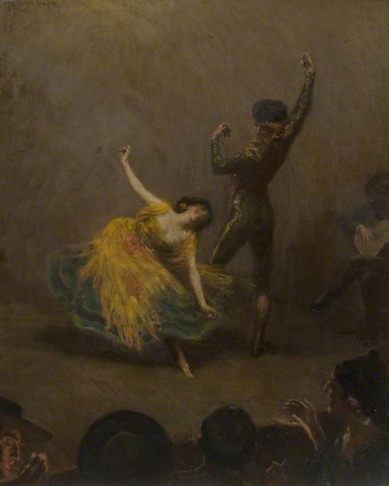 Ordinare Riproduzioni D'arte Danza spagnola di George Percy Jacomb Hood (1857-1929) | ArtsDot.com