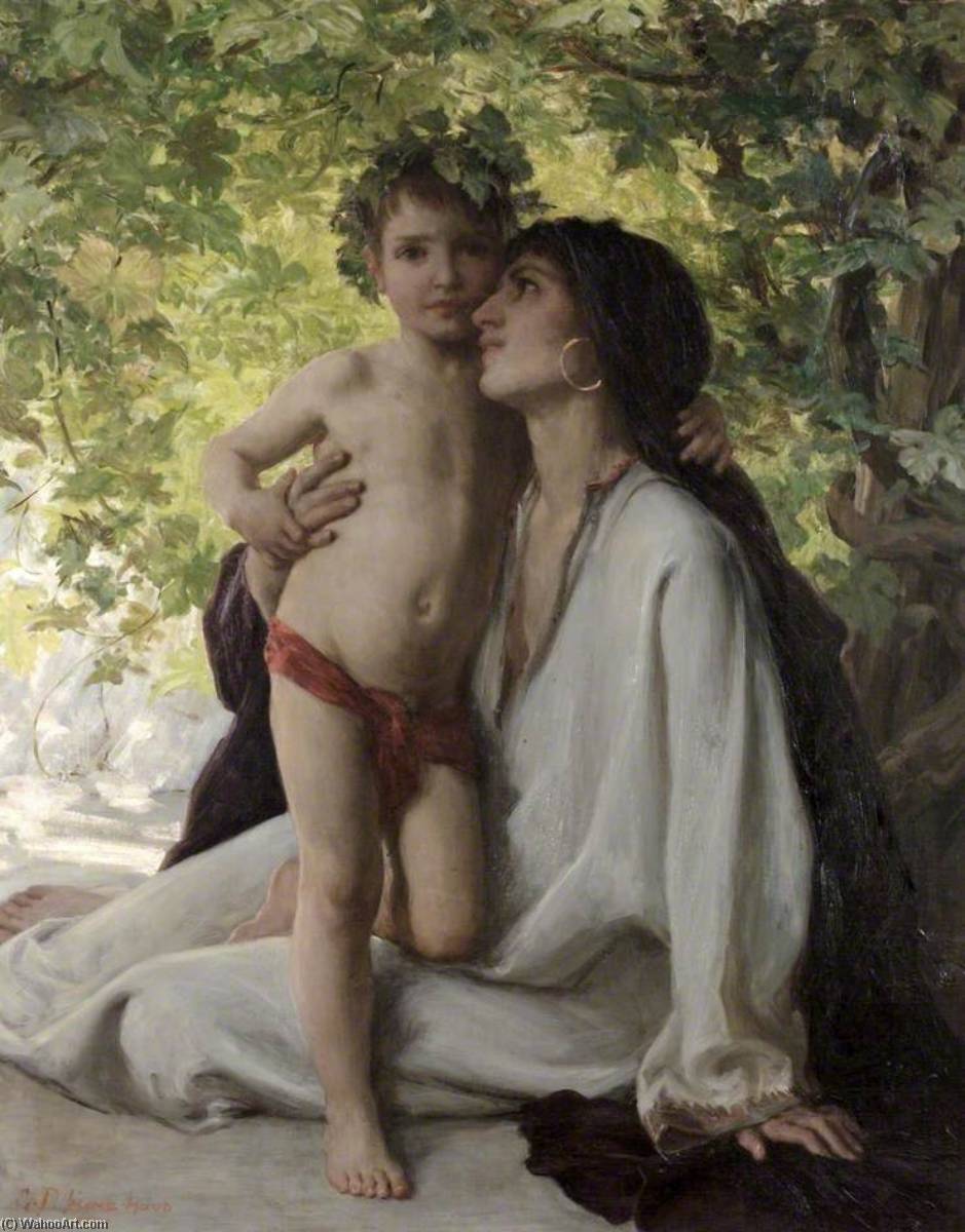 Order Oil Painting Replica Mother and Child by George Percy Jacomb Hood (1857-1929) | ArtsDot.com