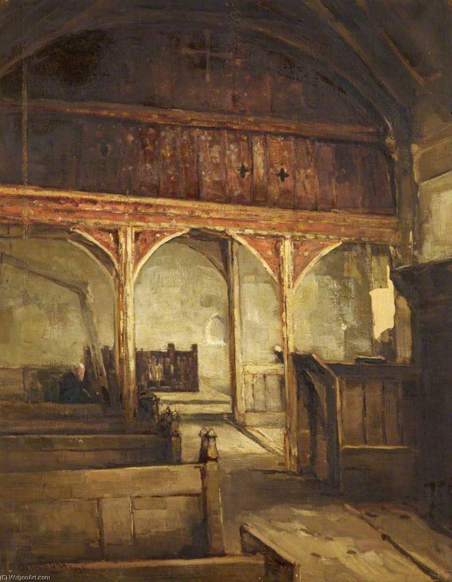 Buy Museum Art Reproductions Llanelieu Church by Francis Abel William Taylor Armstrong (1849-1920) | ArtsDot.com