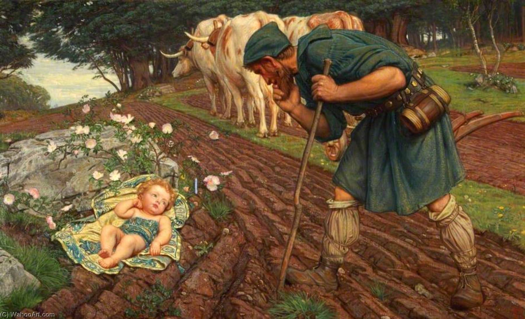 Order Artwork Replica The Finding of the Infant Saint George, 1893 by Charles March Gere (Inspired By) (1869-1957) | ArtsDot.com