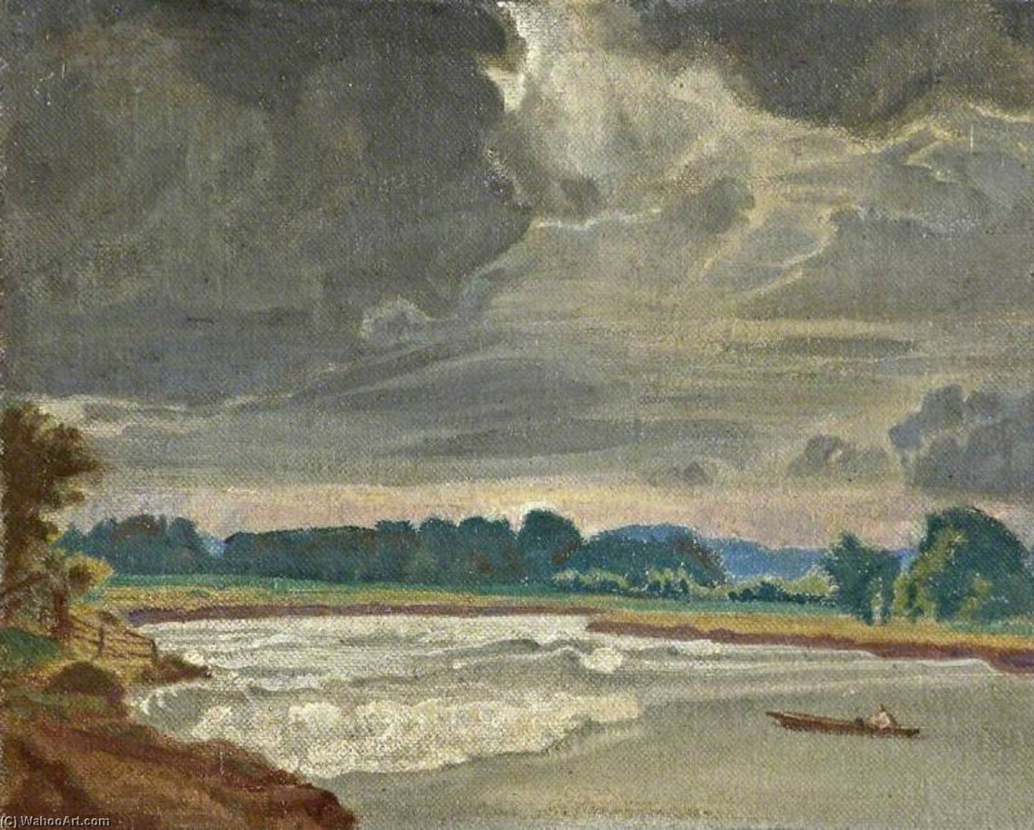 Order Oil Painting Replica The Severn Bore by Charles March Gere (Inspired By) (1869-1957) | ArtsDot.com