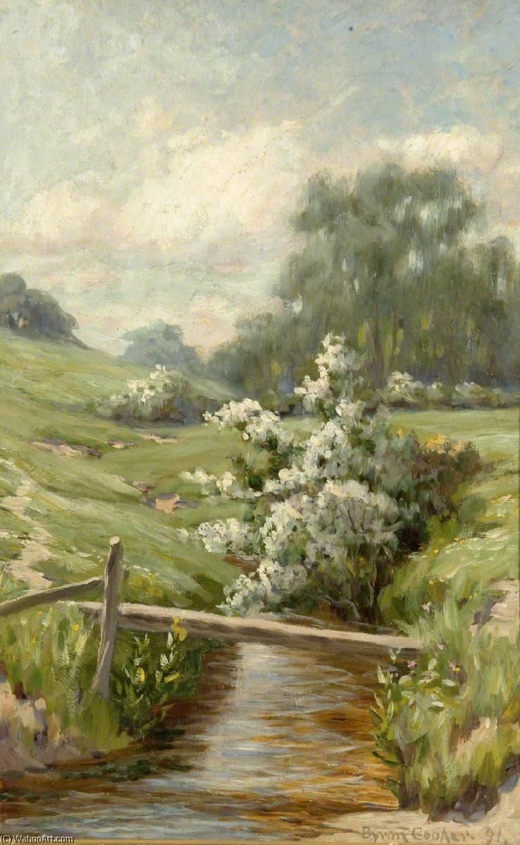 Buy Museum Art Reproductions Stream through Countryside, 1891 by Byron Cooper (1850-1933) | ArtsDot.com
