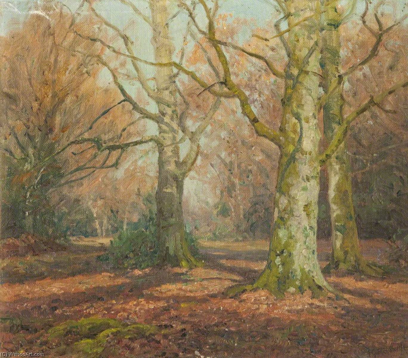 Order Oil Painting Replica New Forest by Frederick Golden Short (1863-1936) | ArtsDot.com