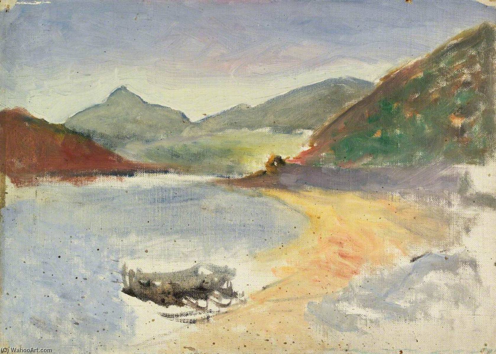 Order Artwork Replica Lake and Mountains, 1920 by John Kelt Edwards (1875-1934) | ArtsDot.com