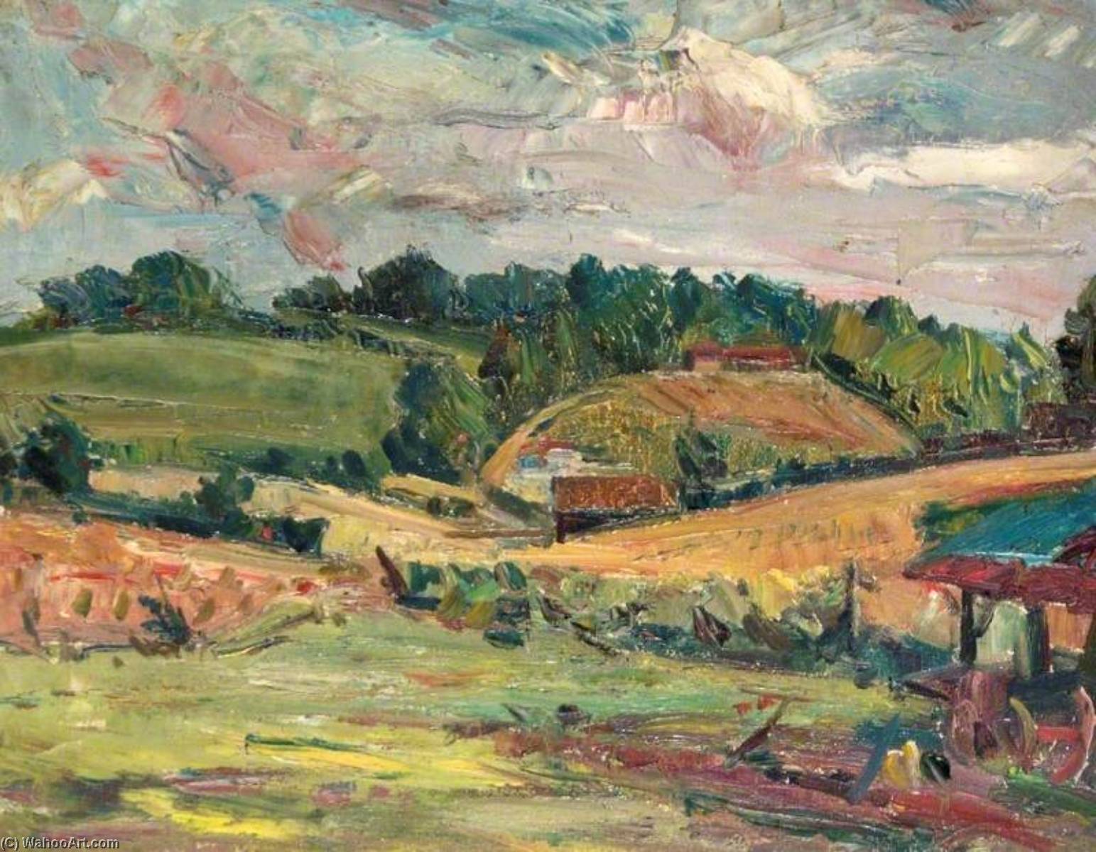 Order Artwork Replica Landscape around Fingest, Buckinghamshire by Elliott Seabrooke (1886-1950) | ArtsDot.com