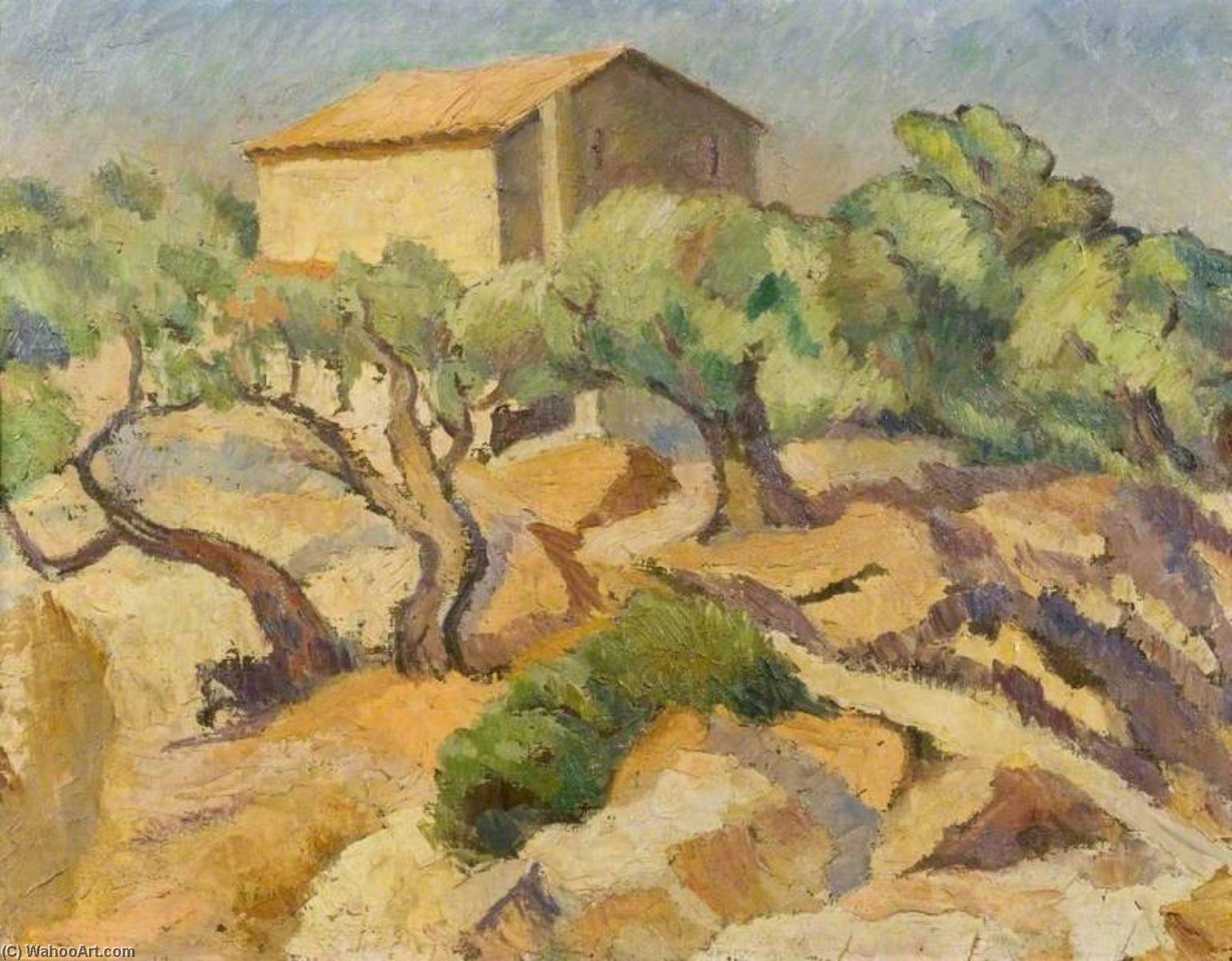 Order Oil Painting Replica Olive Tree by Frederick James Porter (1883-1944) | ArtsDot.com