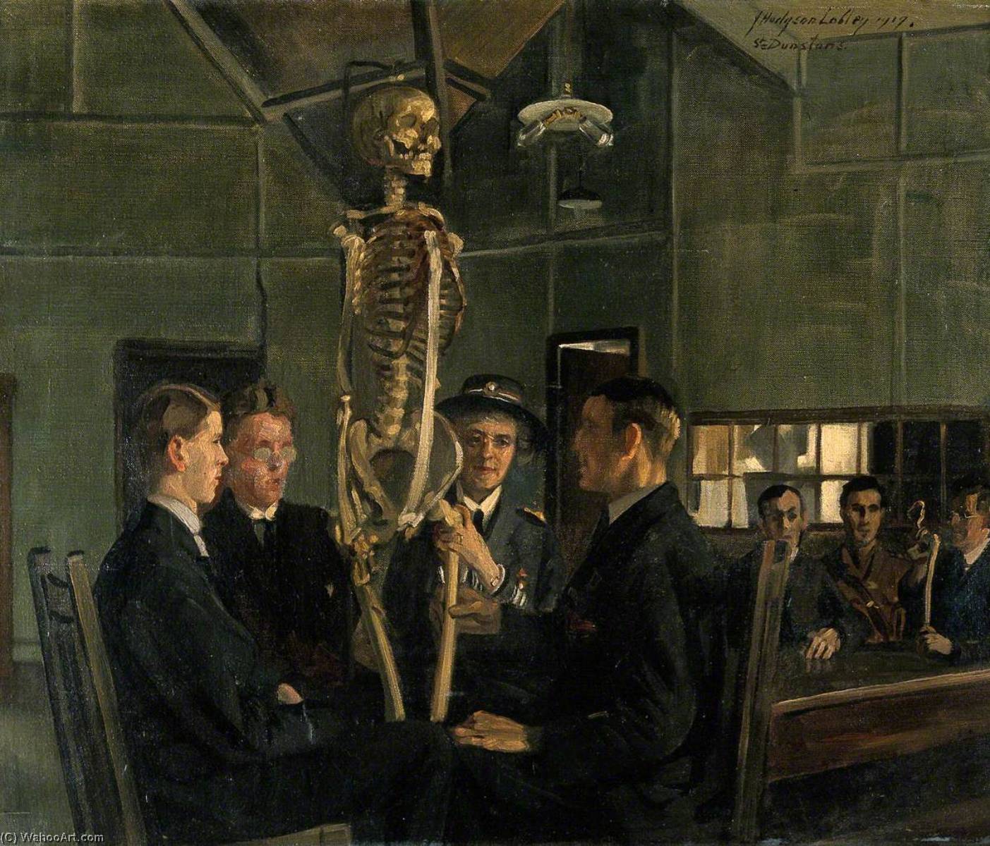 Ordem Reproduções De Arte Aulas de Anatomia em St Dunstan`s, 1919 por John Hodgson Lobley (Inspirado por) (1878-1954) | ArtsDot.com