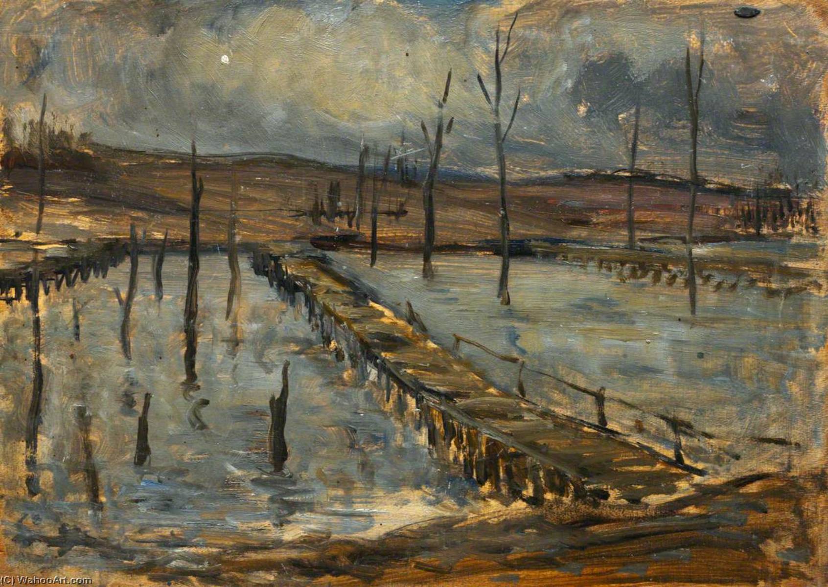 Order Oil Painting Replica Outside Arras, 1918 by Cecil Constant Philip Lawson (1851-1882, United Kingdom) | ArtsDot.com