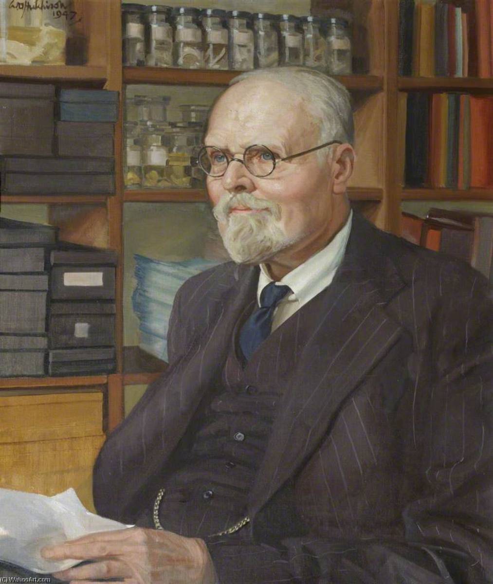 Buy Museum Art Reproductions Francis Hugh Adam Marshall (1878–1949), CBE, ScD, FRS, Reader in Agricultural Physiology (1919–1949), Fellow (1919–1949), 1947 by William Oliphant Hutchison (Inspired By) (1889-1970) | ArtsDot.com
