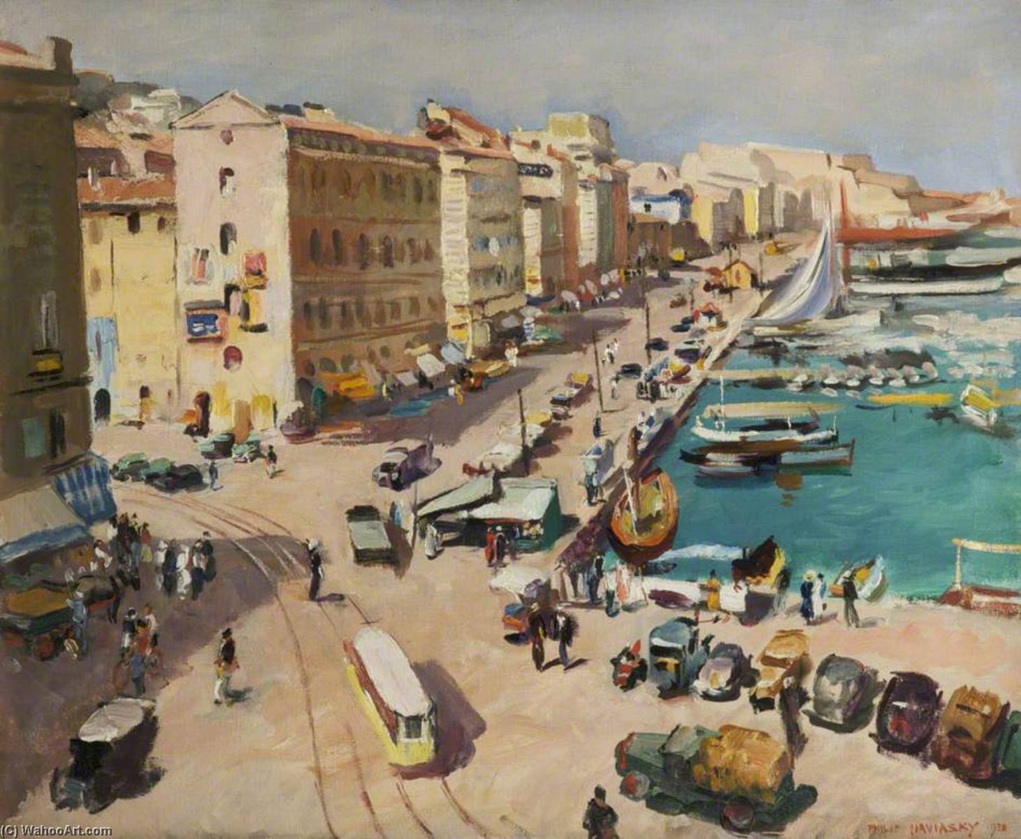 Order Oil Painting Replica Marseille by Philip Naviasky (Inspired By) (1894-1983) | ArtsDot.com
