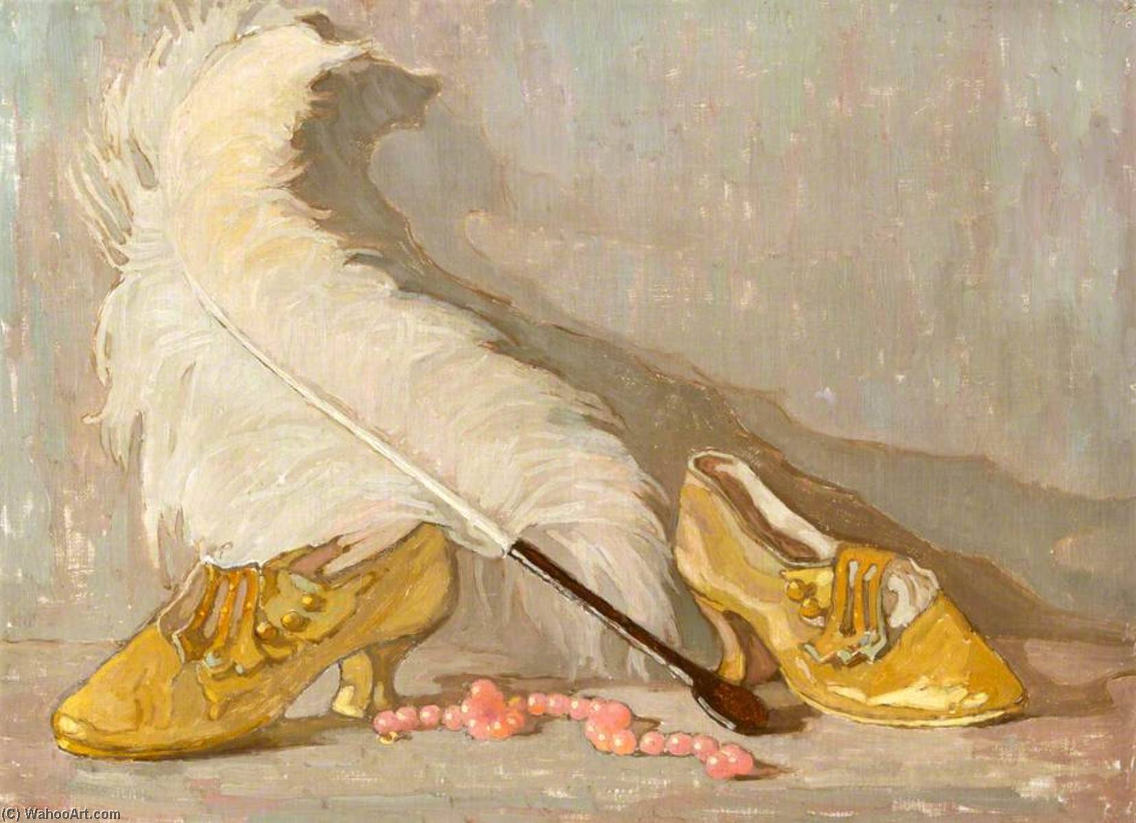 顺序 藝術再現 Shoes and a Feather 通过 Georgina Moutray Kyle (1865-1950) | ArtsDot.com