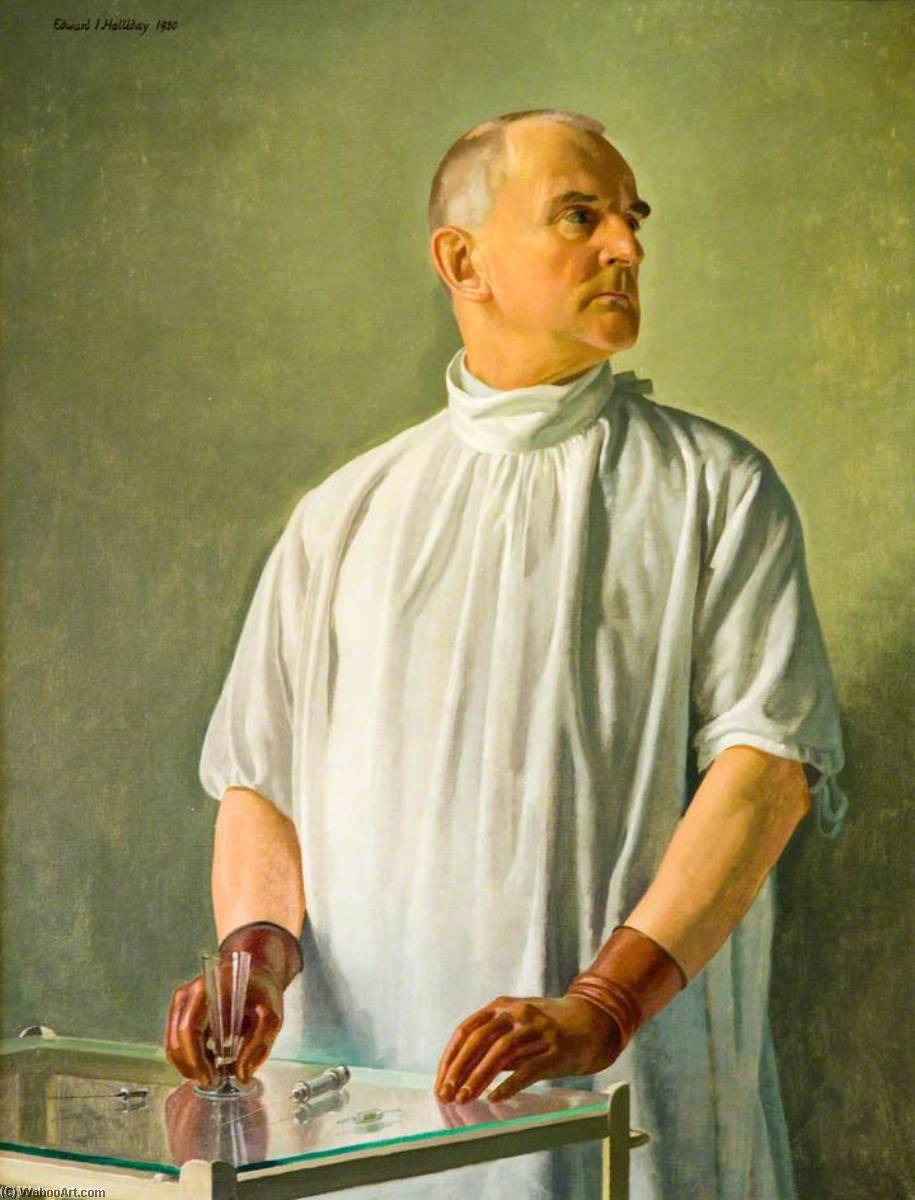Buy Museum Art Reproductions Surgeon Edward Deanesly (1866–1948) by Edward Irvine Halliday (Inspired By) (1902-1984) | ArtsDot.com